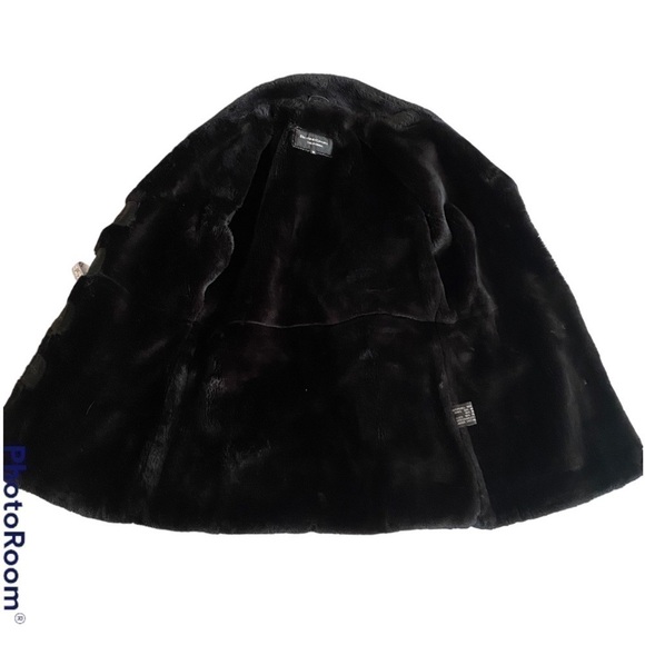 VINTAGE 90’s BEYOND SPORT MEDIUM 100% GENUINE LEATHER COAT WITH FUZY LINED - Picture 6 of 6